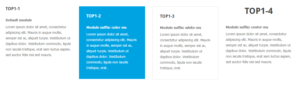 Module Suffixes